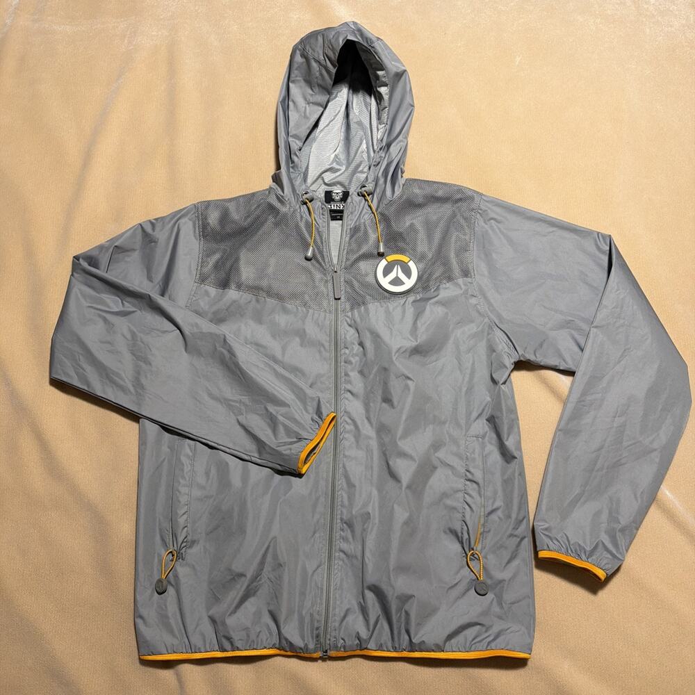 Jinx Men's Coat Size Large Blizzard Overwatch Hooded Full Zip Hoody Windbreaker